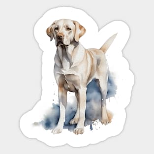 Labrador Retriever Watercolor Style Sticker